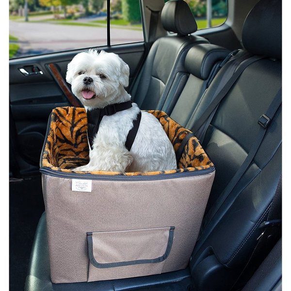 Arf Pets Pet Car Seat, Dog Booster Safety Seat with Adjustable Straps APBSTRST